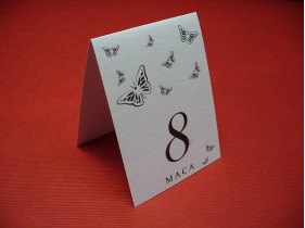 Тейбъл картичка номер за маса